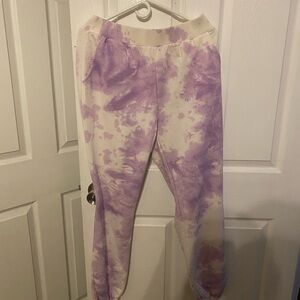 Purple Tie-Dye Joggers